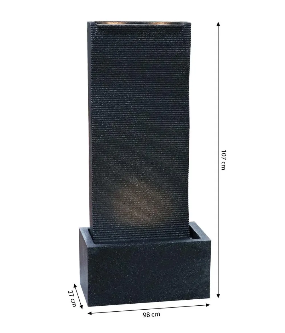 Dehner Gartenbrunnen - Polyethylen-Gartenbrunnen Altero, solarfähig, ca. H107 cm