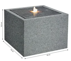 Dehner Gartenbrunnen - Polyethylen-Solarbrunnen Biala, ca. H32,5 cm