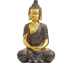 Dehner Gartenzwerge & Gartenfiguren > Polyresin-Buddha, 32 x 22,5 x 52,5 cm