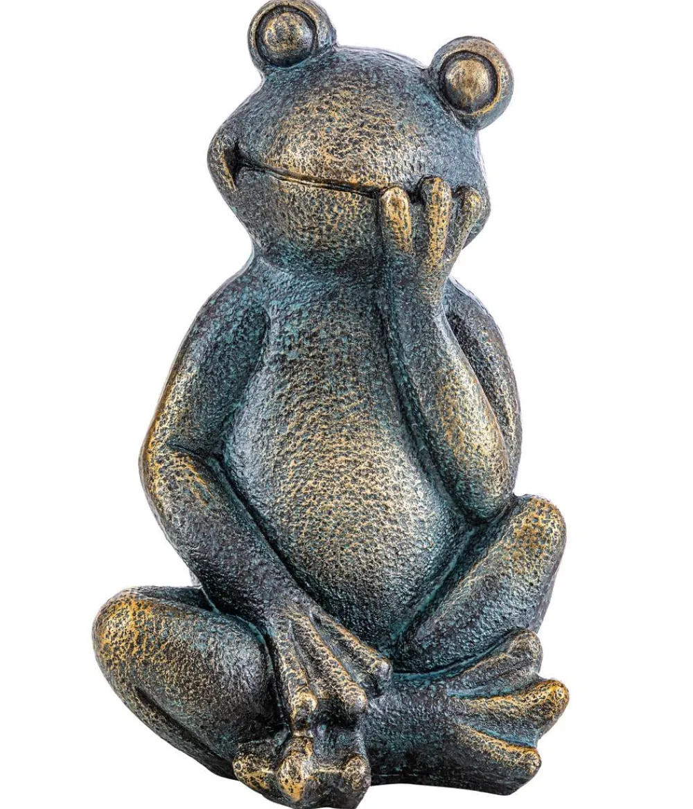Dehner Gartenzwerge & Gartenfiguren - Polyresin-Frosch Grün