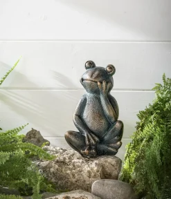 Dehner Gartenzwerge & Gartenfiguren - Polyresin-Frosch Grün