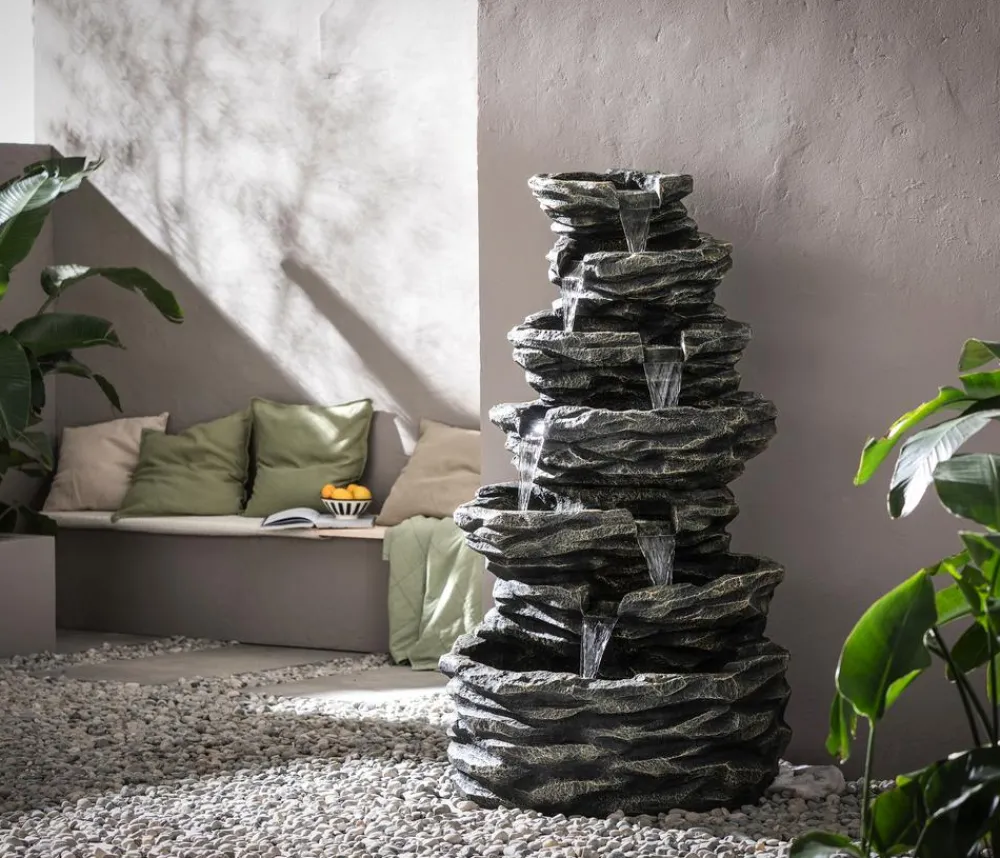 Dehner Polyresin-Gartenbrunnen Roccia, ca.H150 cm Sale