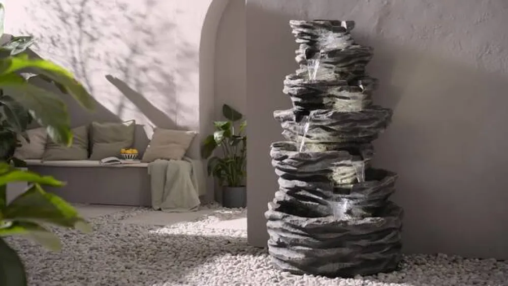 Dehner Polyresin-Gartenbrunnen Roccia, ca.H150 cm Sale