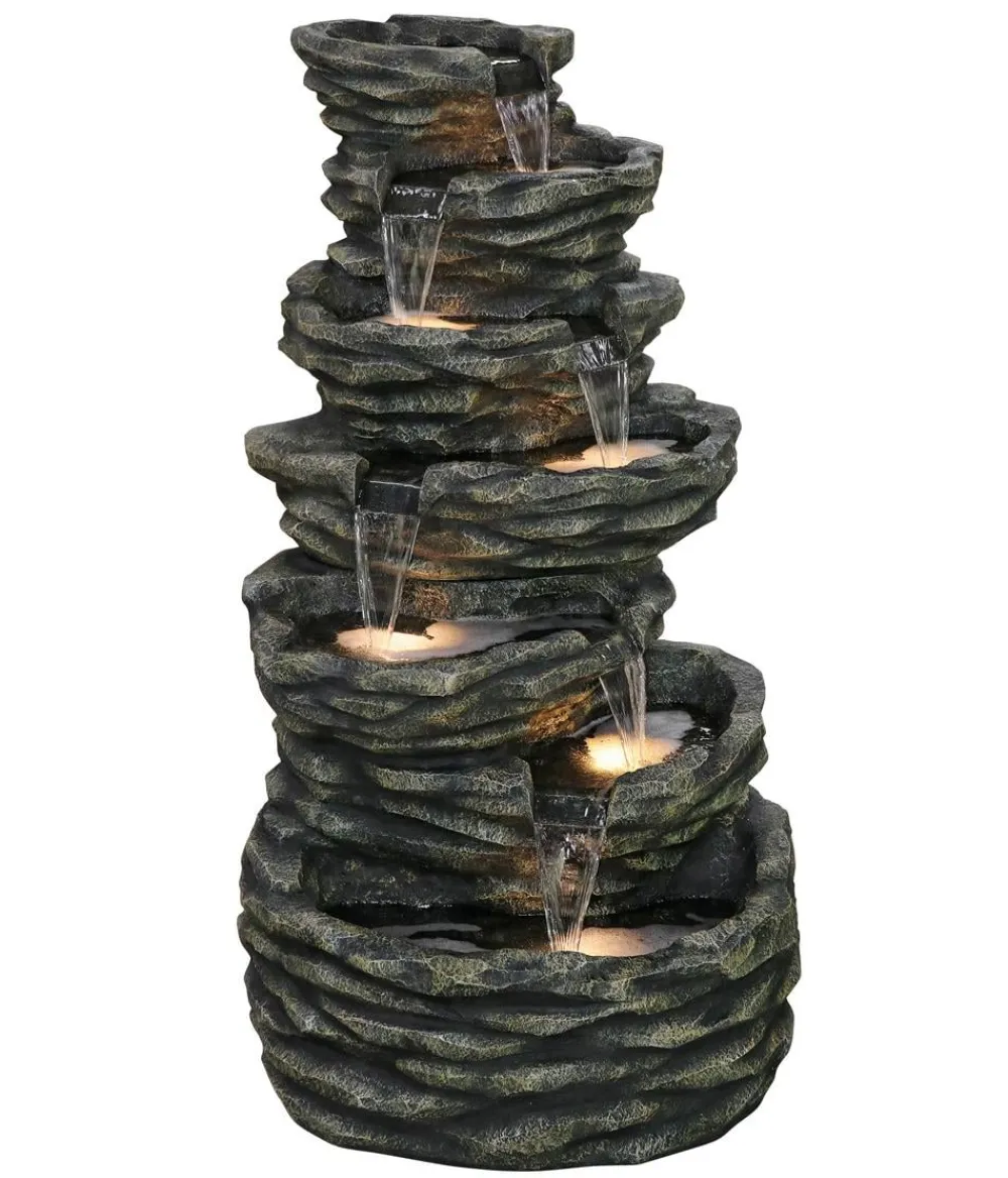 Dehner Polyresin-Gartenbrunnen Roccia, ca.H150 cm Sale