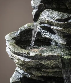 Dehner Polyresin-Gartenbrunnen Roccia, ca. H120 cm New