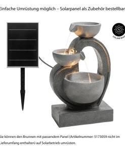 Dehner Gartenbrunnen > Polyresin-Gartenbrunnen Heart, solarfähig, ca. H72,5 cm