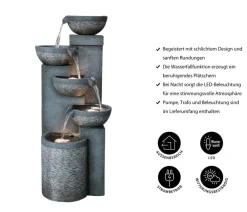 Dehner Gartenbrunnen > Polyresin-Gartenbrunnen Merkur, solarfähig, ca. H91 cm