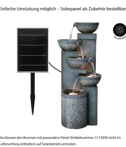 Dehner Gartenbrunnen > Polyresin-Gartenbrunnen Merkur, solarfähig, ca. H91 cm