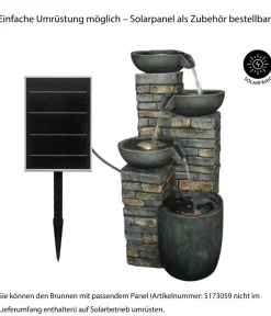 Dehner Polyresin-Gartenbrunnen Mattone, solarfähig, ca. H89 cm Best