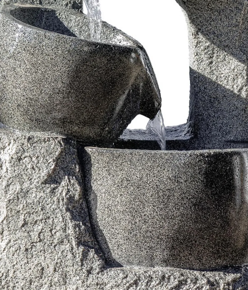 Dehner Gartenbrunnen > Polyresin-Gartenbrunnen Circ, solarfähig, ca. H89 cm