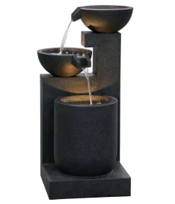 Dehner Gartenbrunnen - Polyresin-Gartenbrunnen Samson, solarfähig, ca. H100 cm