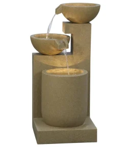 Dehner Gartenbrunnen - Polyresin-Gartenbrunnen Samson, solarfähig, ca. H100 cm