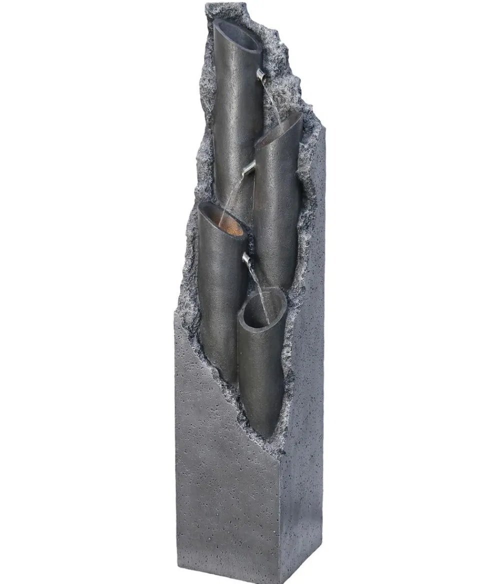 Dehner Gartenbrunnen - Polyresin-Gartenbrunnen Tubi, solarfähig, ca. H113 cm