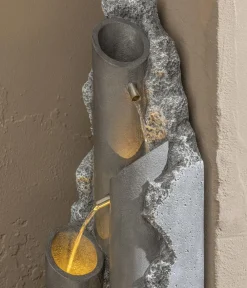 Dehner Gartenbrunnen - Polyresin-Gartenbrunnen Tubi, solarfähig, ca. H113 cm