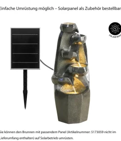 Dehner Gartenbrunnen - Polyresin-Gartenbrunnen Cala, solarfähig, ca. H91 cm Warmweiß