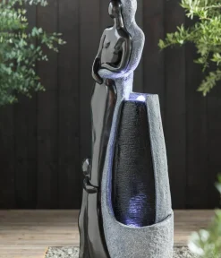 Dehner Gartenbrunnen > Polyresin-Gartenbrunnen Family, solarfähig, ca. H120 cm