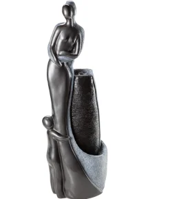Dehner Gartenbrunnen > Polyresin-Gartenbrunnen Family, solarfähig, ca. H120 cm