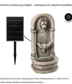 Dehner Polyresin-Wandbrunnen Faro, solarfähig, ca. H103,5 cm Hot