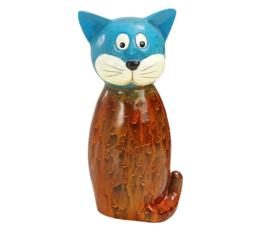 Dehner Gartenzwerge & Gartenfiguren|Zäune, Gabionen & Zubehör > Polyresin-Zaunfigur Katze, 11,8 x 9 x 23,5 cm