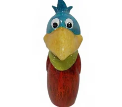 Dehner Polyresin Zaunfigur Vogel, Bunt Hot