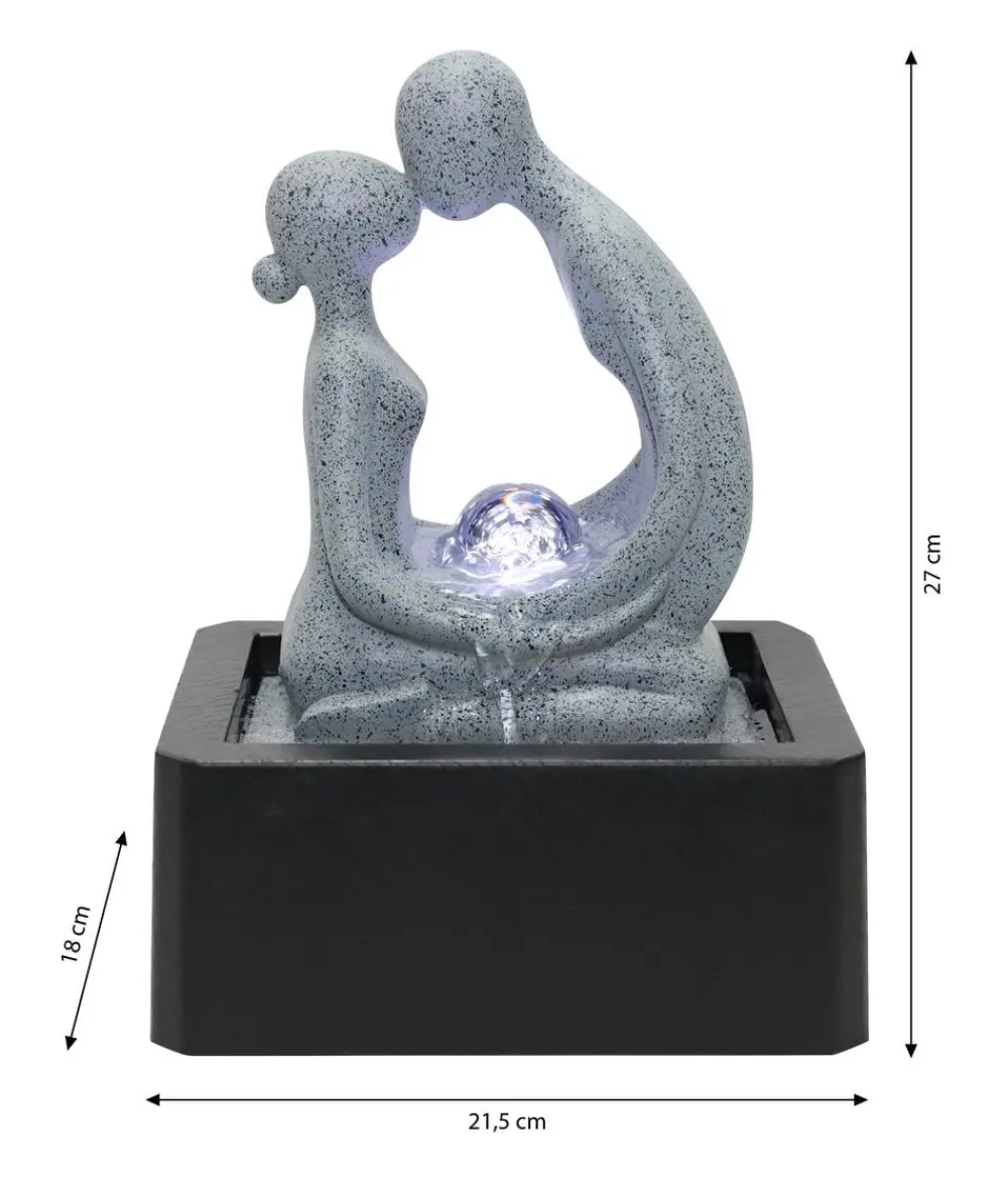 Dehner Polyresin-Zimmerbrunnen Palila mit LED-Beleuchtung, ca. H27 cm Outlet