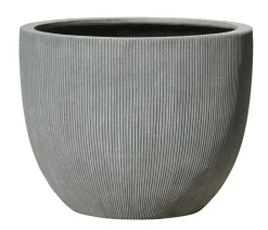 Dehner Polystone-Pflanztopf Banbury, rund, Grau Outlet
