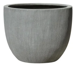 Dehner Blumentöpfe & Übertöpfe - Polystone-Pflanztopf Banbury, rund, Grau
