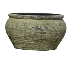 Dehner Blumenampeln & -Schalen - Polystone-Schale Atlantis, rund Grün