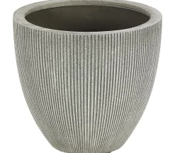 Dehner Blumentöpfe & Übertöpfe > Polystone-Topf Brisbane in Riffeloptik, rund