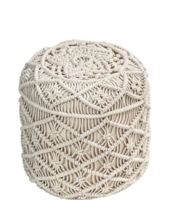 Dehner Pouf Tessa, ca. Ø45/H35 cm Natur Outlet