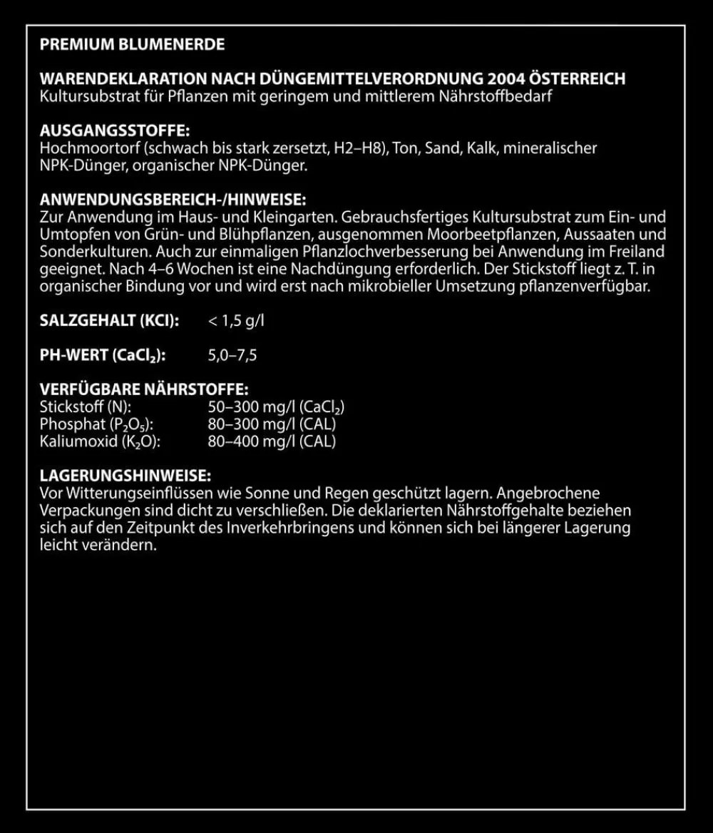 Dehner Premium Blumenerde - Blumenerde, 120 x 20 Liter