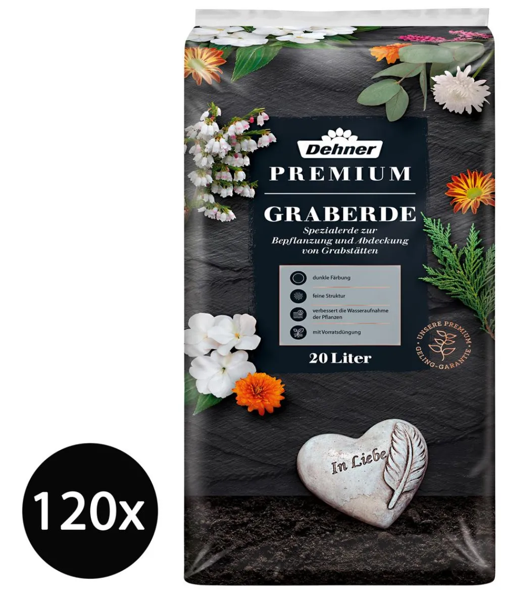 Dehner Spezialerde > Premium Graberde, 120 x 20 Liter