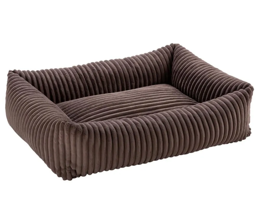 Dehner Premium Betten & Kissen|Hundebetten & Körbe - Hundebett Doya, rechteckig, ca. B100/H25/T80 cm Braun