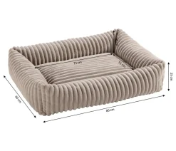 Dehner Premium Betten & Kissen|Hundebetten & Körbe > Hundebett Kaya, rechteckig, ca. B80/H25/T60 cm