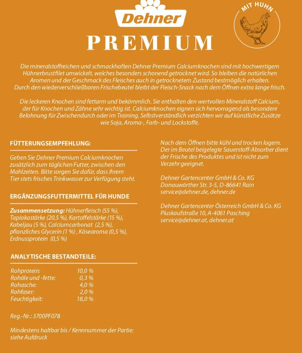 Dehner Premium Hundesnack Calciumknochen Discount