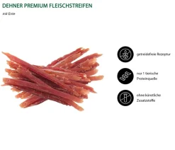 Dehner Premium Hundeleckerlies > Hundesnack Fleischstreifen, Entenbrust