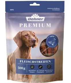 Dehner Premium Hundeleckerlies - Hundesnack Fleischstreifen, Entenbrust
