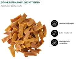 Dehner Premium Hundesnack Fleischstreifen, Hähnchen, 50 g Best