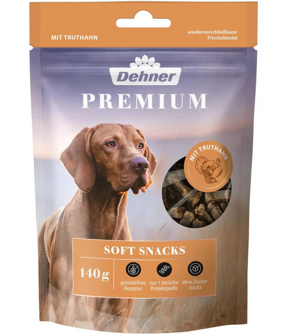 Dehner Premium Hundeleckerlies - Hundesnack Soft Snacks, 140 g