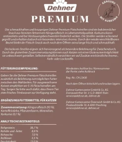 Dehner Premium Katzensnack Kängurufleisch mit Kurkuma, 45 g Discount