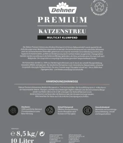 Dehner Premium Katzenstreu Multicat Klumpend, 8,5 kg Best