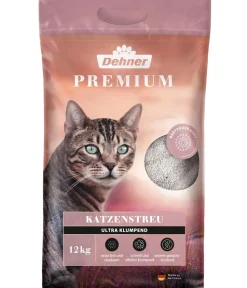 Dehner Premium Katzenstreu - Katzenstreu Ultra Babypuder-Duft, klumpend