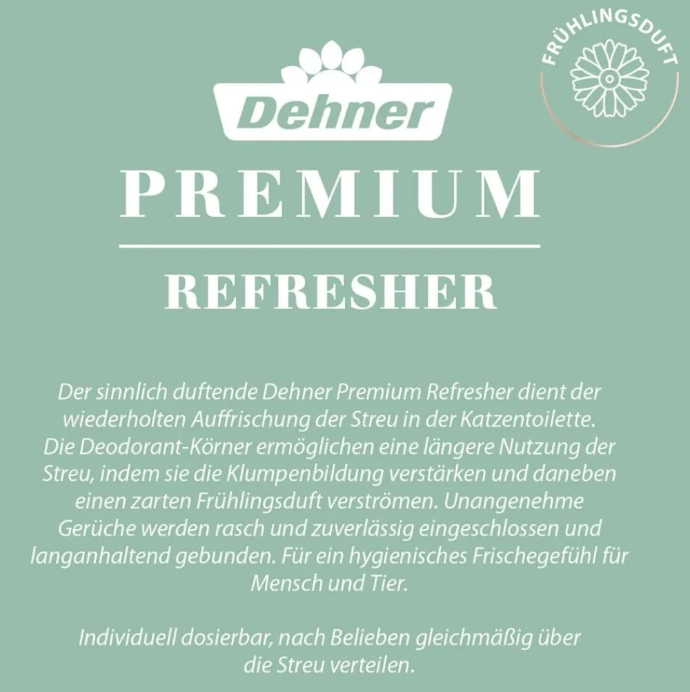 Dehner Premium Katzenklo|Katzenpflege - Katzentoiletten-Refresher, Frühlingsduft, 700 g