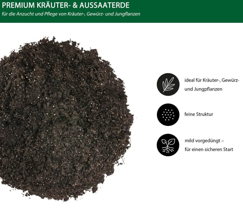 Dehner Spezialerde - Premium Kräuter- & Aussaaterde