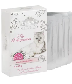Dehner Premium Lovely Katzensnack Drink Für Prinzessinnen, 48 x 40 g Hot
