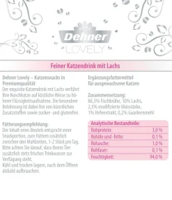 Dehner Premium Lovely Katzensnack Drink Für Prinzessinnen, 48 x 40 g Hot
