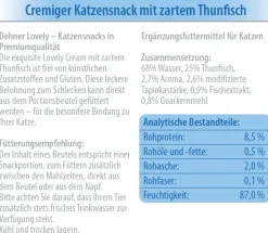 Dehner Premium Lovely Katzenleckerlies & Getränke - Katzensnack Cream Mein Schleckermäulchen, 12 x 6 x 14 g