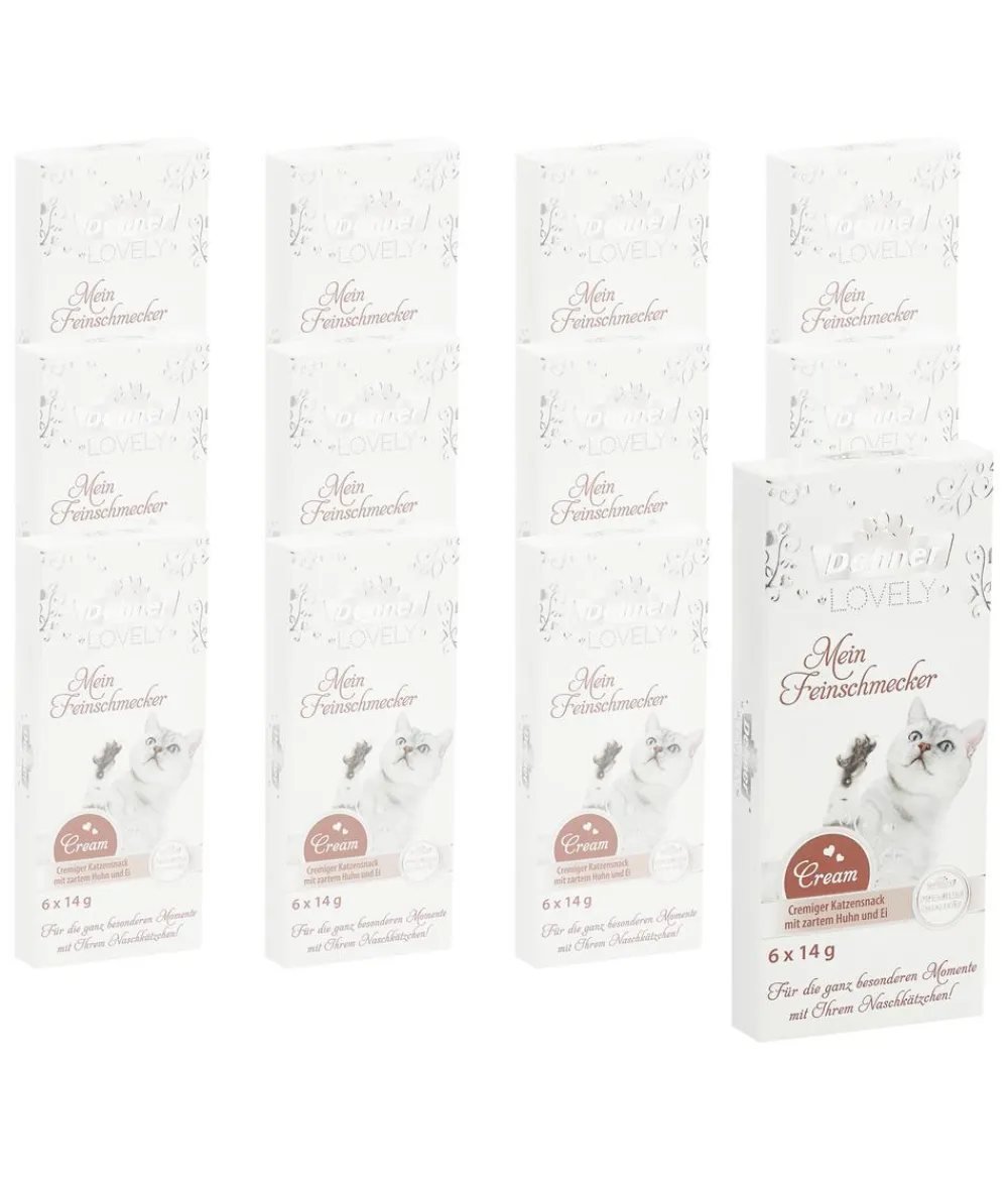 Dehner Premium Lovely Katzensnack Cream Mein Feinschmecker, 12 x 6 x 14 g Best