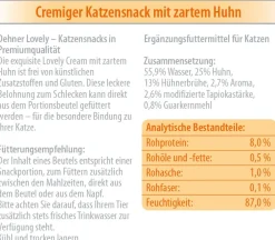 Dehner Premium Lovely Katzenleckerlies & Getränke - Katzensnack Cream Meine Naschkatze, 12 x 6 x 14 g