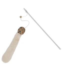Dehner Premium Lovely Katzenspielzeug - Katzenspielzeug Set Faultier Bobo & Spielangeln, 3-teilig